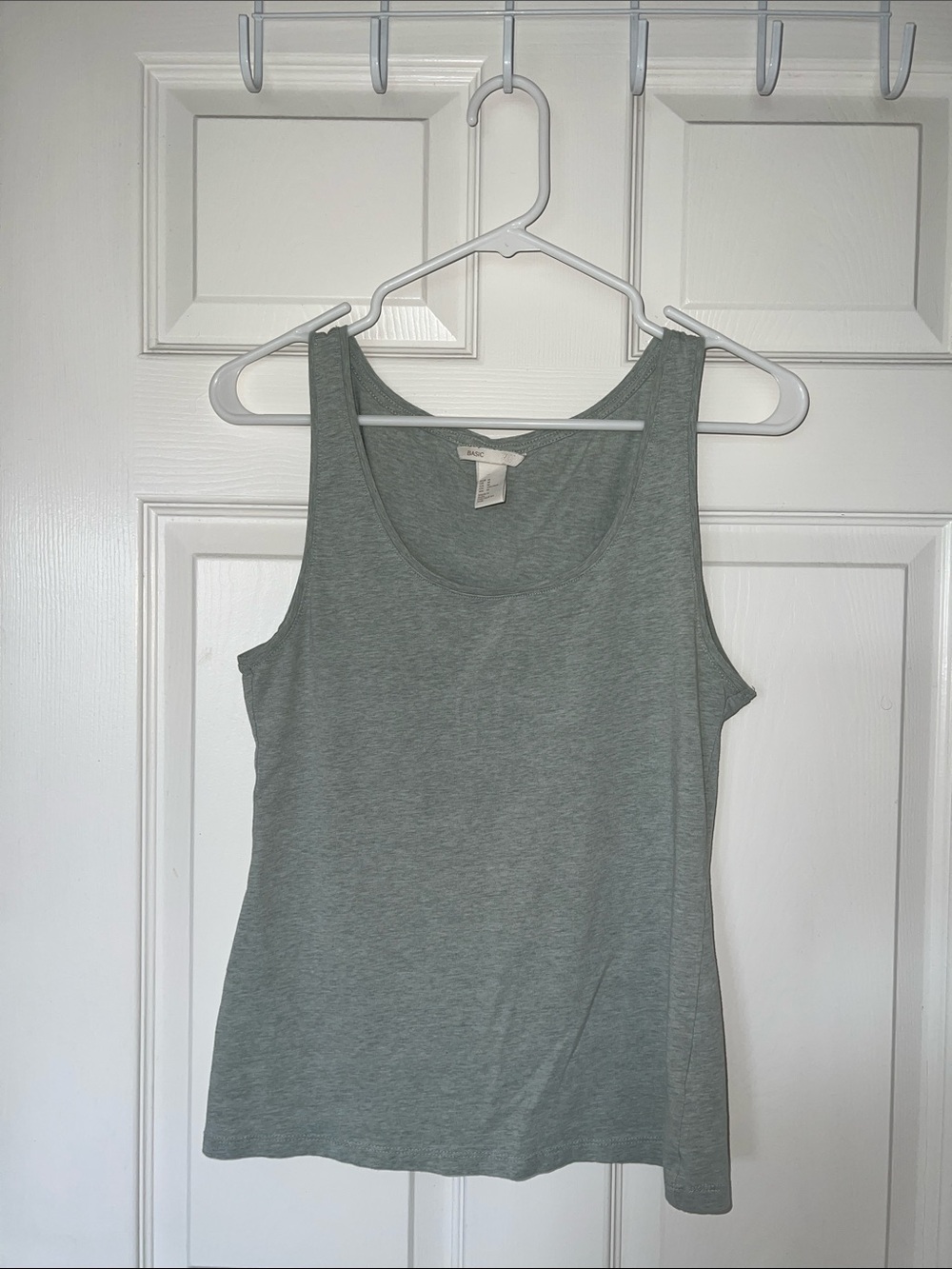 H&M Sage Green Scoop Neck Tank Top